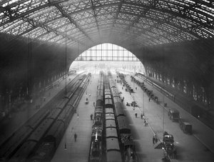 St Pancras Station, Camden, London, 1895 by Campbell