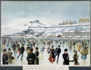 Skating on the St. Lawrence in Quebec City