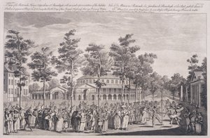 View of the Rotunda, Ranelagh House, at a Ball to Celebrate the Birthday of HRH, the Prince of Wales, 24th May 1751, engraved by Parr