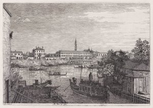 At the Locks of Dolo, from the Series Vedute (Views)