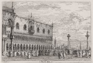 The Piera del Bando. V, from the series Views by Canaletto (Giovanni Antonio Canal)