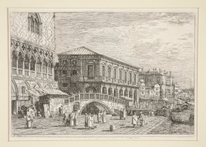 The Prison, Venice, from the series Vedute (Views) by Canaletto (Giovanni Antonio Canal)