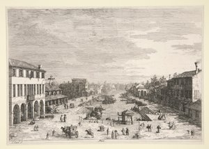Mestre, from the series Vedute (Views) by Canaletto (Giovanni Antonio Canal)