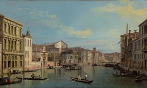 The Grand Canal in Venice from Palazzo Flangini to Campo San Marcuola by Canaletto (Giovanni Antonio Canal)