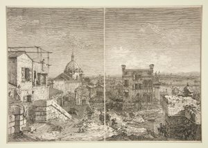 The House with the Inscription and The House with the Perstyle, from the series Vedute (Views)