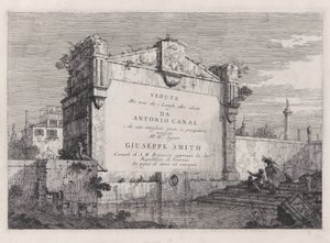 Title Plate, from the Series Vedute (Views) by Canaletto (Giovanni Antonio Canal)