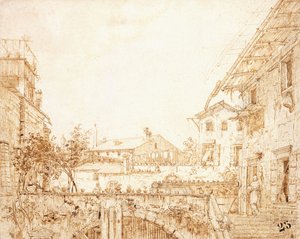 A View of a Terrace in Padua by Giovanni Antonio Canal