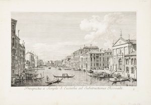 A view from Saint Eustachius to Rialto by Canaletto