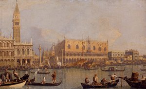 View of the Ducal Palace in Venice by Canaletto