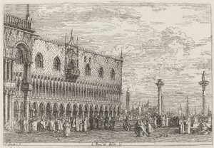 La Piera del Bando. V., c. 1735-1746 by Canaletto