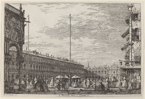 Le Procuratie niove e S. Ziminian V. by Canaletto