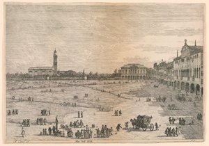 Prà della Valle (Prato della Valle, Padua), from the Vedute altre prese da i luoghi altre ideate