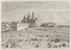 S. Giustina in pra della Vale by Canaletto