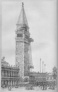 The Campanile of St. Marks While Undergoing Repair in 1745, 1903