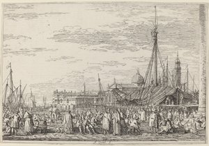 The Market on the Molo, c. 1735-1746 by Canaletto