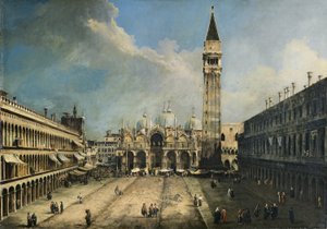The Piazza San Marco in Venice by Canaletto
