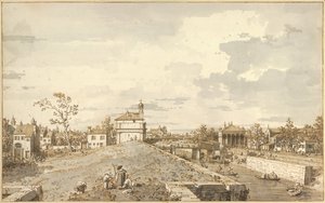 The Porta Portello with the Brenta Canal in Padua, 1740-1743 by Canaletto