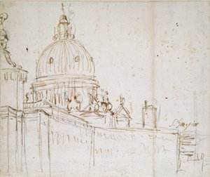 Venice: The Dogana di Mare and S. Maria della Salute by Canaletto