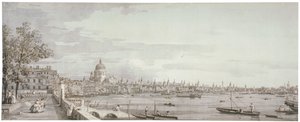 View of the River Thames, London, c. 1750 by Canaletto
