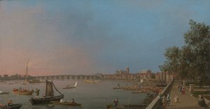 Westminster from Near the Terrace of Somerset House by Canaletto
