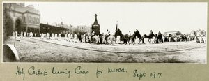 Holy Carpet leaving Cairo for Mecca, September 1917
