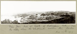View from the hill behind Bethlehem, 14th December 1917 by Capt. Arthur Rhodes