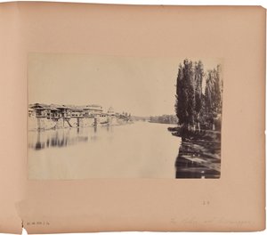 The Palace from the First Bridge - Srinagar by Capt. Melville Clarke