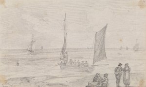 A Party Going Off near Brighton Beach, 18 September 1815 by Capt. Thomas Hastings