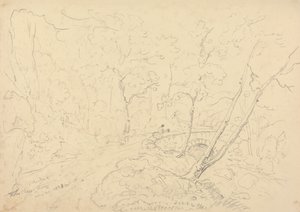 Holne Chase Bridge and River, 30 May 1833