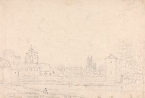 On the Stour near West Gate, Canterbury by Capt. Thomas Hastings