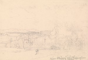 River Medina from Whippingham near East Cowes by Capt. Thomas Hastings