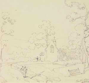 Shanklin Church, Isle of Wight, 28 May 1829 by Capt. Thomas Hastings