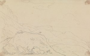Sketch of Cliff and Hills near the Shore by Capt. Thomas Hastings