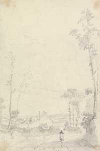 Sketch of a House along a Heathland Road by Capt. Thomas Hastings