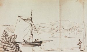 Sketch of a Sailing Boat