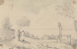 Sketch of a Shore Road near a Platform by Capt. Thomas Hastings