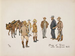Flag of Truce after Surprise Hill (from The Leaguer of Ladysmith, 1900) by Captain Clive Dixon