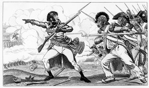 The Volunteers in Sabots at the Battle of Valmy, 20th September 1792, Illustration from 