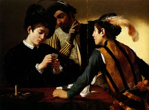 The Cardsharps by Michelangelo Merisi Caravaggio