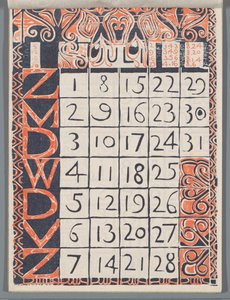 Calendar Page July 1900