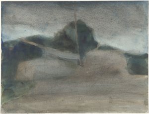 Landscape by Carel Adolph Lion Cachet