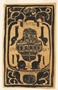 Design for an Ex Libris for D. Goedkoop
