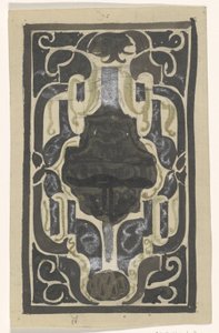 Design for Ex Libris of D.J. Goedkoop by Carel Adolph Lion Cachet