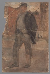 Standing Man with Stiff Hat by Carel Adolph Lion Cachet