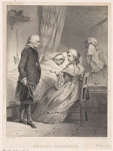 Elisabeth of France at the Bed of a Sick Person by Carel Christiaan Antony Last