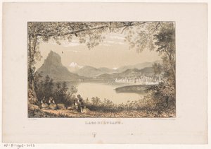 View of Lake Lugano by Carel Christiaan Antony Last