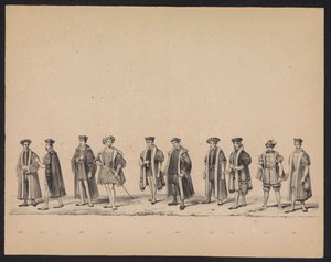 Masquerade of the Utrecht Students, 1846 (plate 19) by Carel Christiaan Antony Last