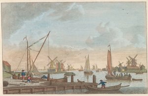 The Zaan at Wormerveer, ca. 1790 by Carel Frederik Bendorp (I)