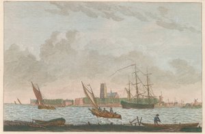 Dordrecht from the Merwede, ca. 1790 by Carel Frederik Bendorp (I)