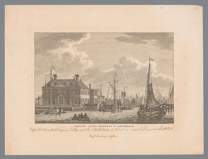 View of the New City Inn on the IJ in Amsterdam